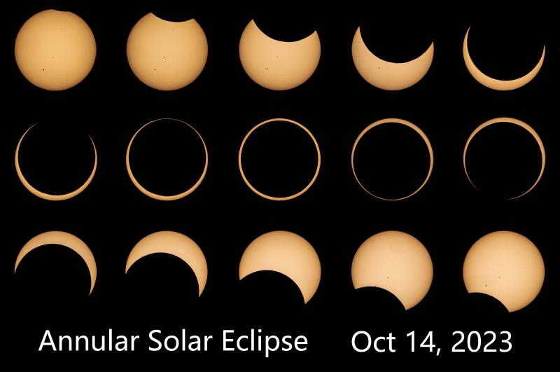 2023 Annular Solar Eclipse at Fremont Indian State Park, Utah