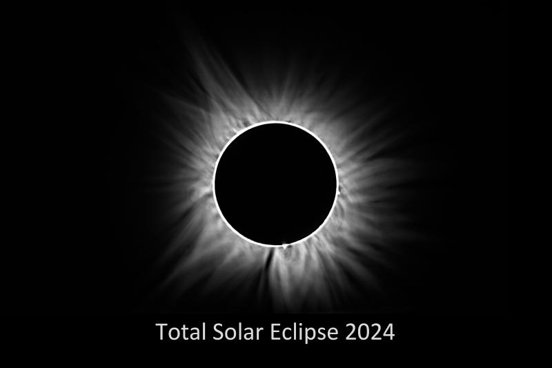 2024 Total Solar Eclipse (Corona stacked) at Onyx, Arkansas